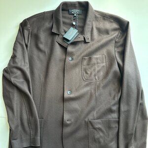 Rag & Bone Prospect Wool Cardigan - Dark Brown - XXL (NWT)